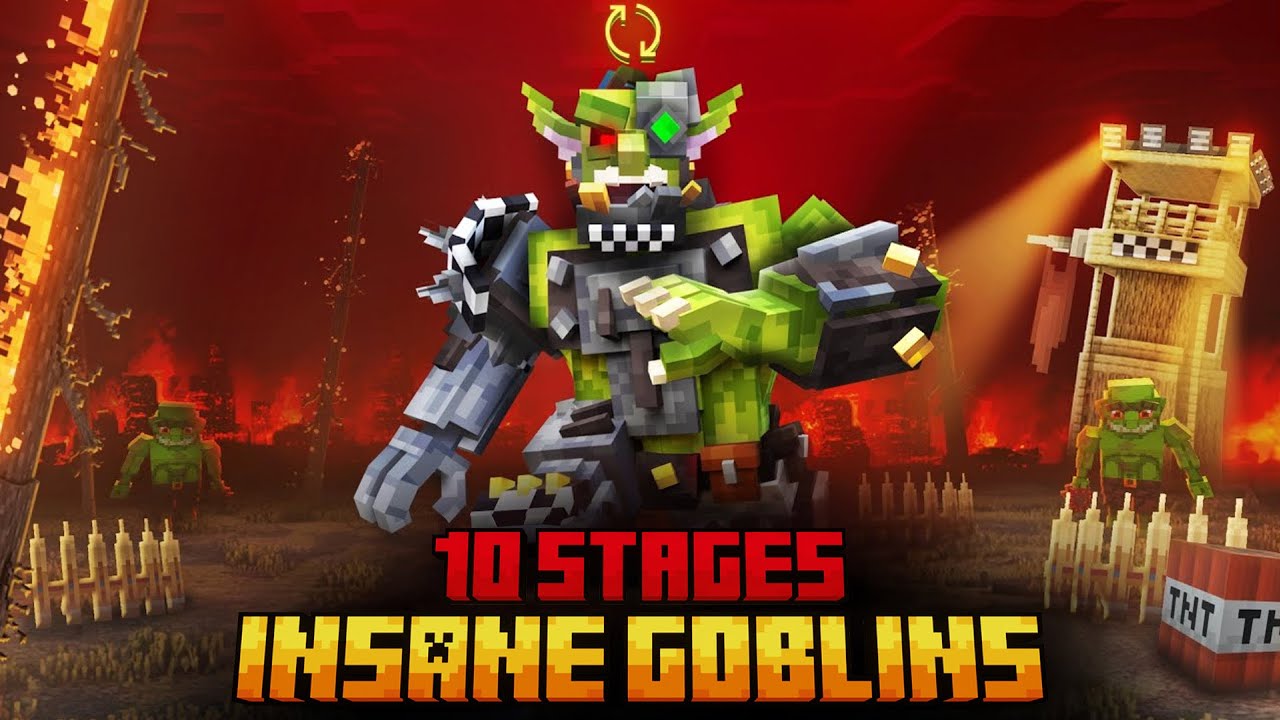 I SURVIVED 10 STAGES OF INSANE GOBLINS IN MINECRAFT!