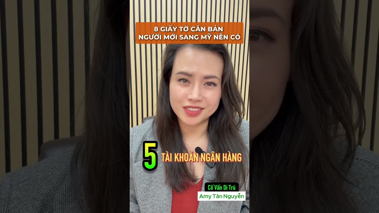 Người Mới Sang Mỹ Cần Giấy Tờ Gì? #cuocsongmy