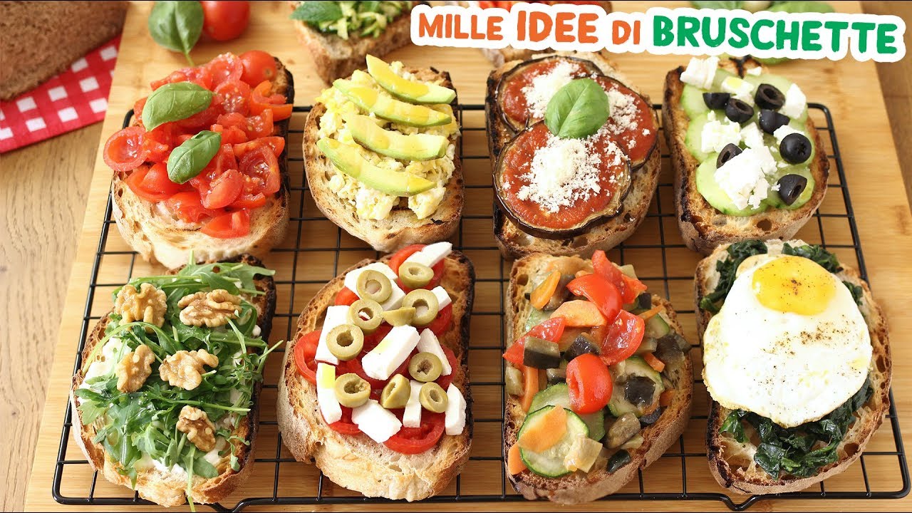 MILLE IDEE DI BRUSCHETTE PER L'ESTATE - Ricette Facili per tutti i Gusti - Italian Bruschetta