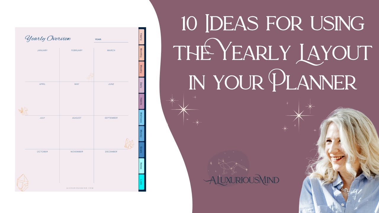 10 Ideas for the Yearly Layout in your Planner this year