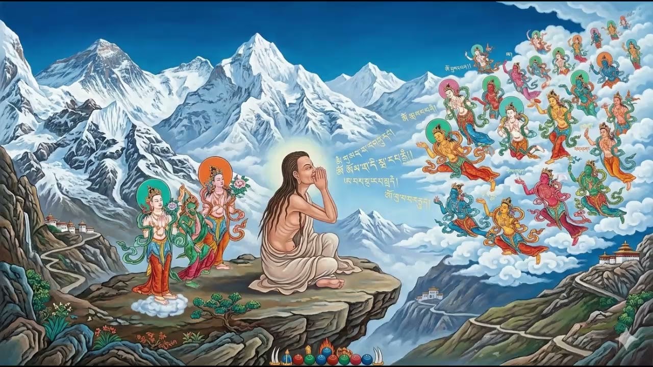 Om ah guru hasa bensar hum -mantra- (maqueta experimental IA)