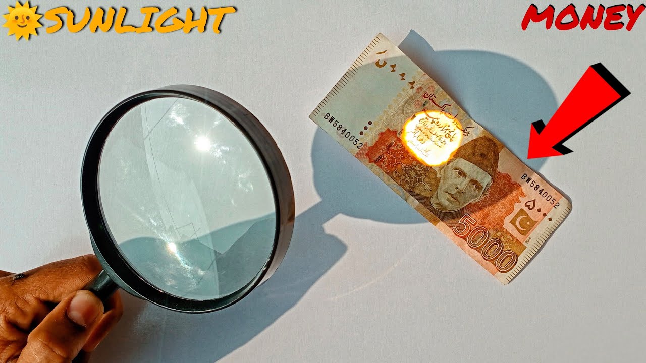 Money V/S Magnifier (sunlight) Experiment The Dev Lakhani