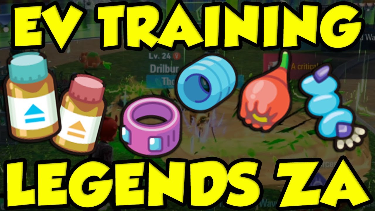 POKEMON LEGENDS ZA: ГИД ПО ТРЕНИРОВКЕ EV! Места тренировок EV предметов силы для Pokemon Legends ZA!