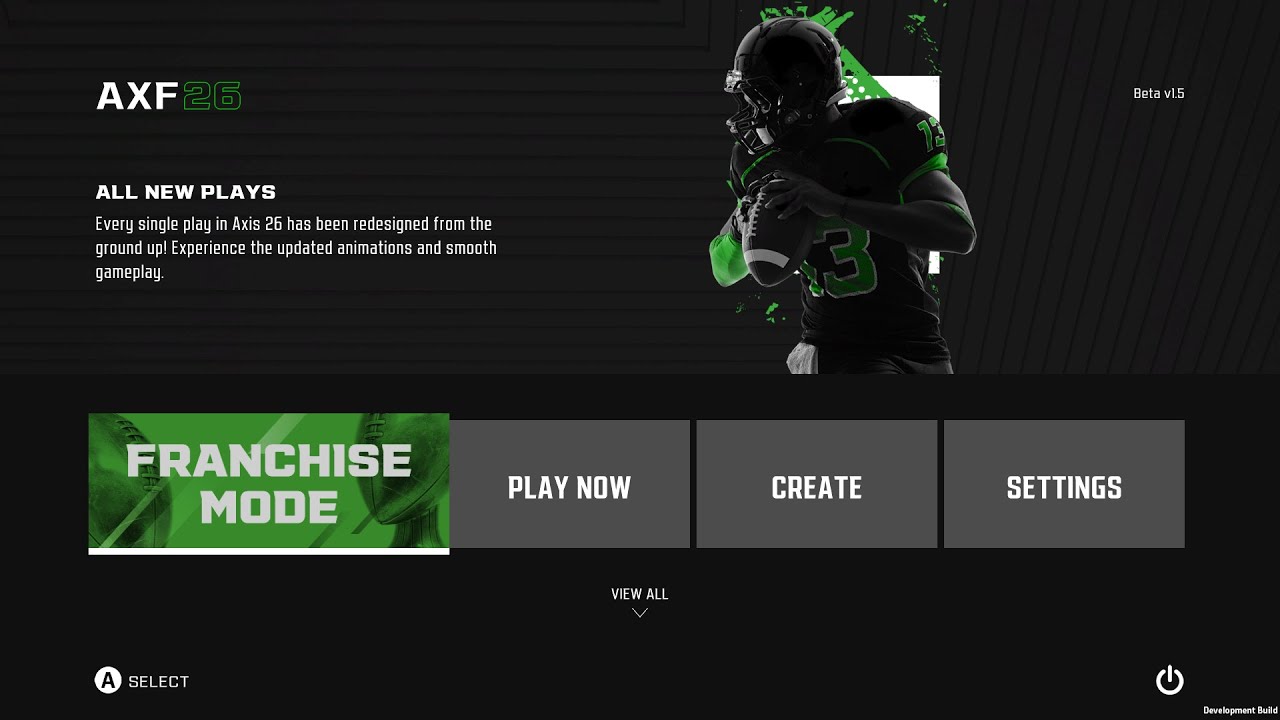 Streaming Axis Football 26 Franchise Mode