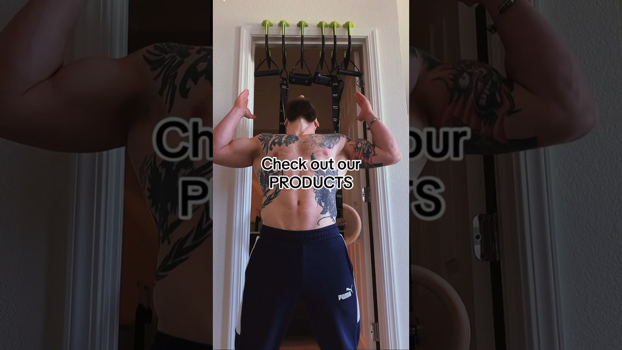Have you tried the portable pull-up bar? #pullups #homeworkout #shorts