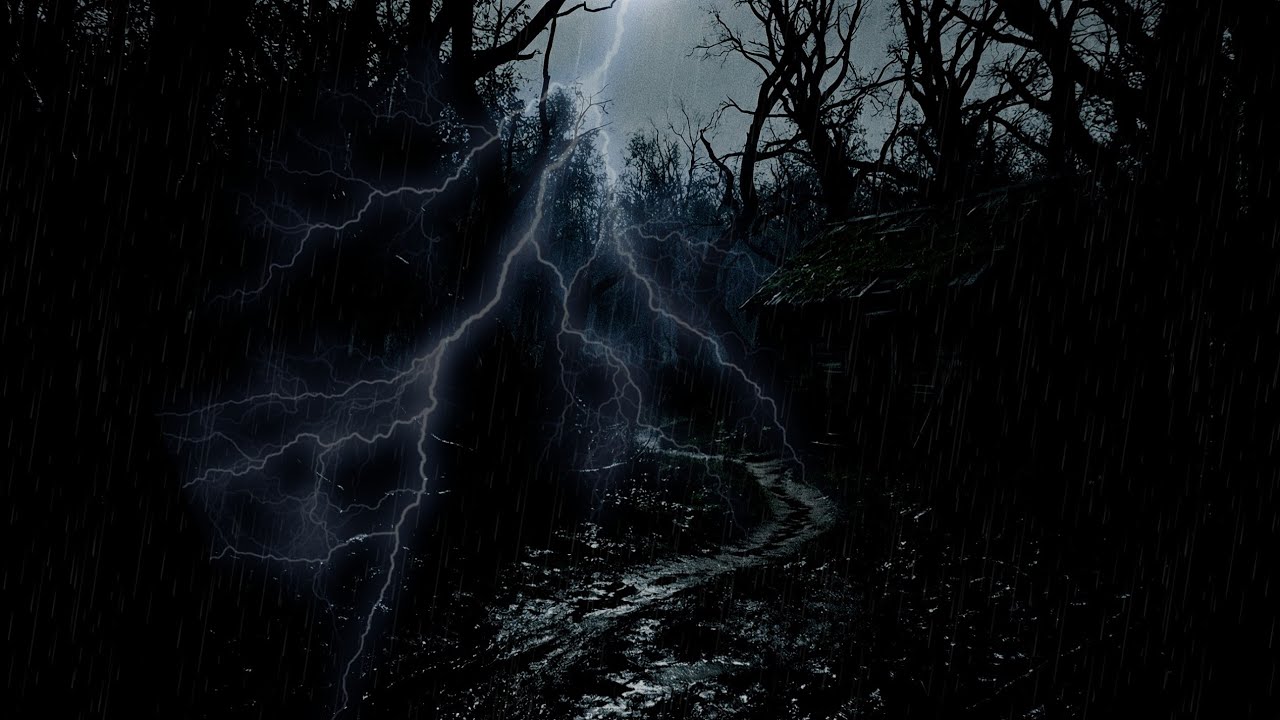 Sleep in a Cozy Forest House🌧️😴Soft Rain Sounds & Fireplace for Relaxation & a Peaceful Night🌙No Ads