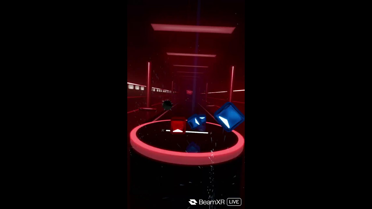 playing beat saber