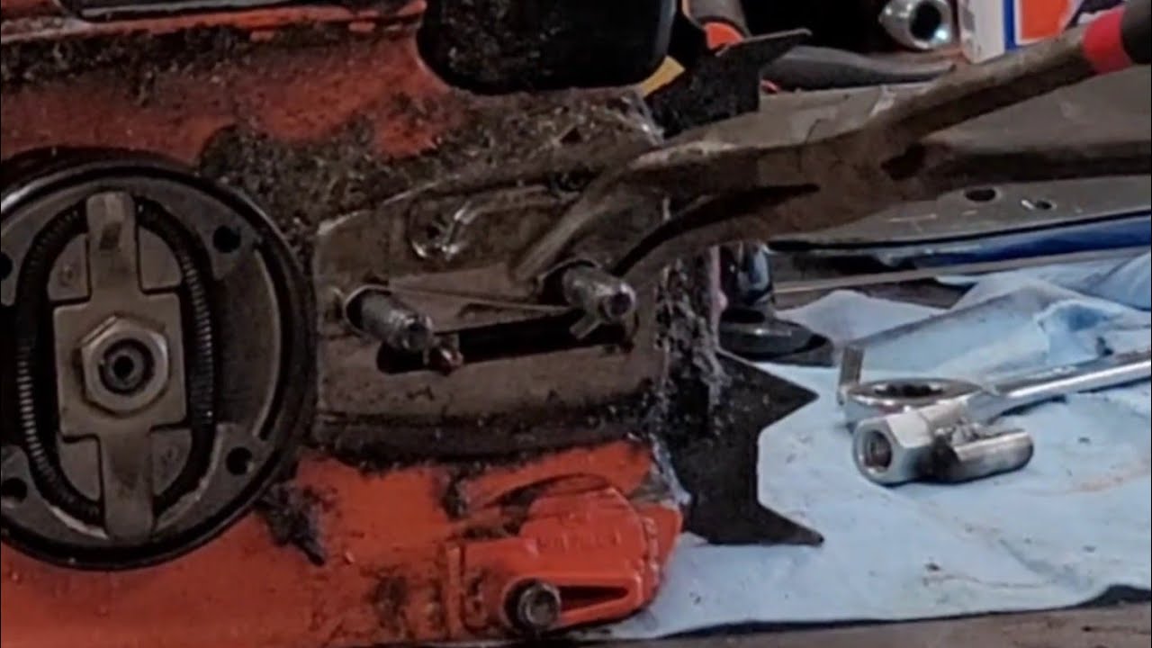 Adapting Husqvarna large mount bar to a small mount 55 Rancher chainsaw