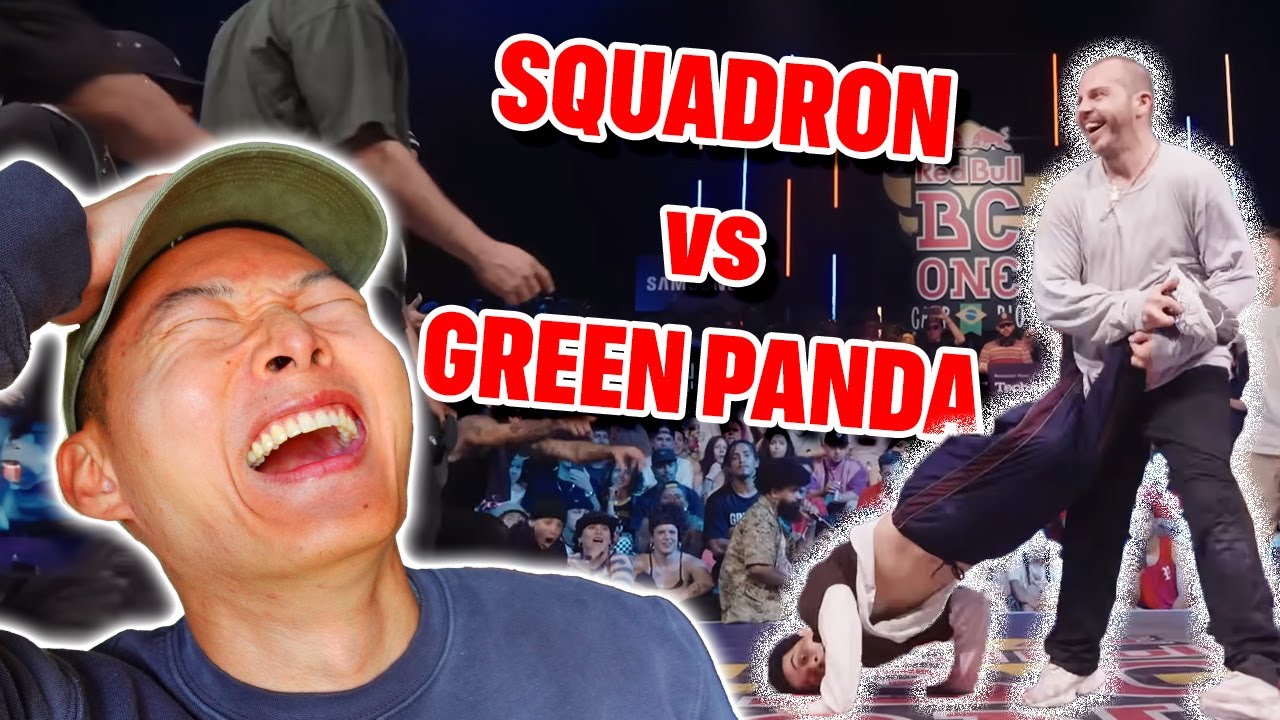 Реакция би-боя: SQUADRON против GREEN PANDA | Red Bull BC One Crew vs Crew 2024