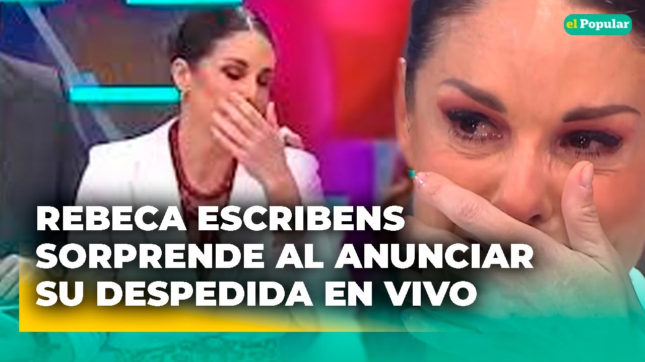 Rebeca Escribens deja en SHOCK al anunciar en vivo su 'DESPEDIDA' del set de Am&eacute;rica Espect&aacute;culos
