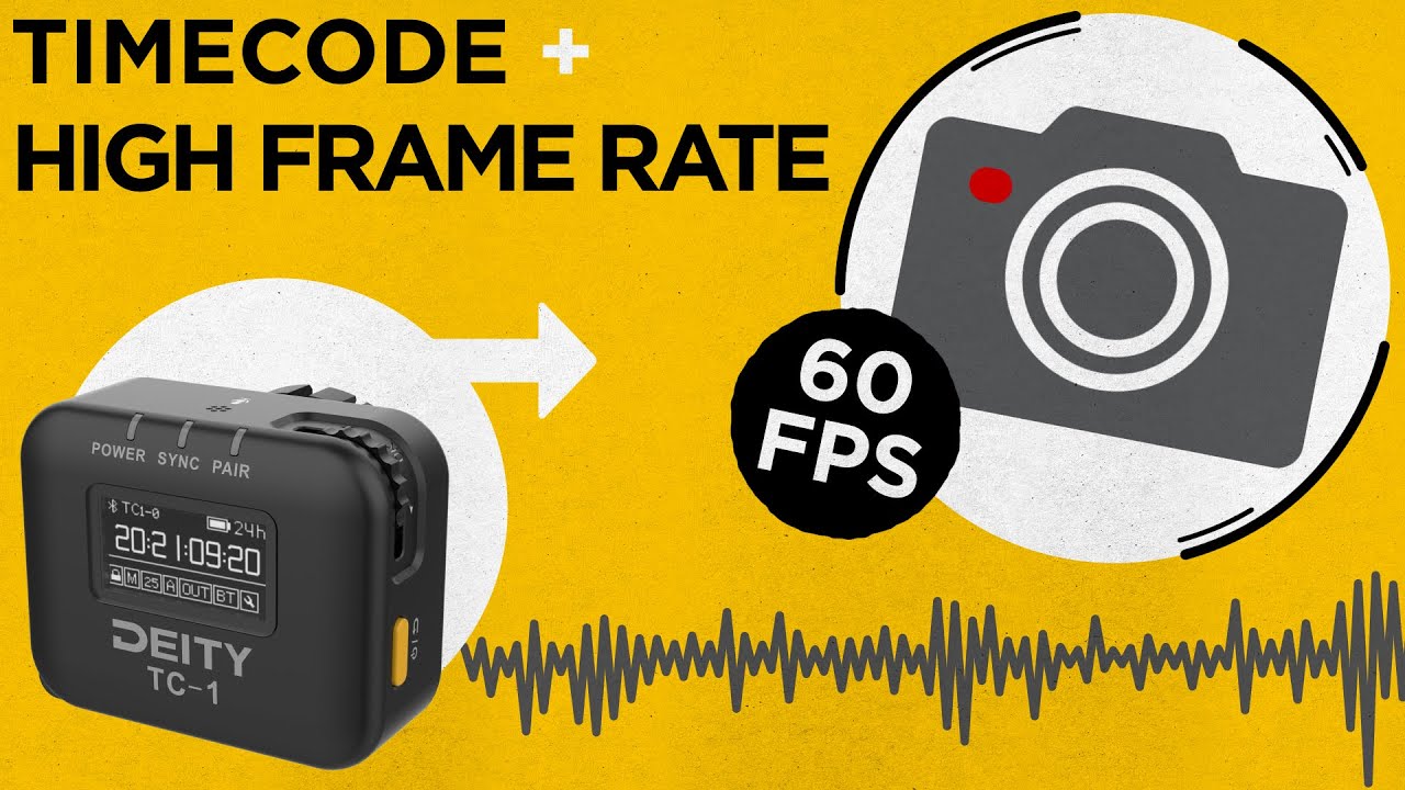 How to Use Timecode with High Frame Rates | Deity TC-1 + 60FPS