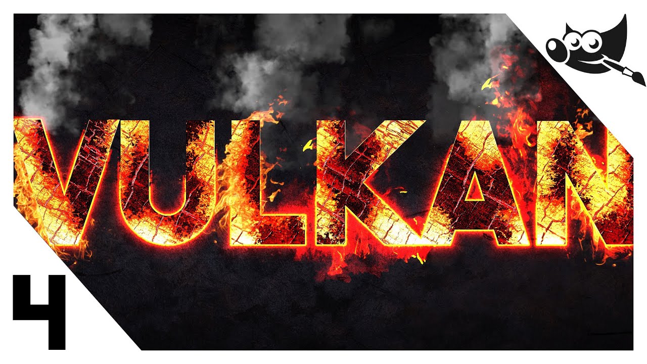 GIMP 2.10 Efectos de texto  ▶▶  4. Letras de fuego 🔥🔥