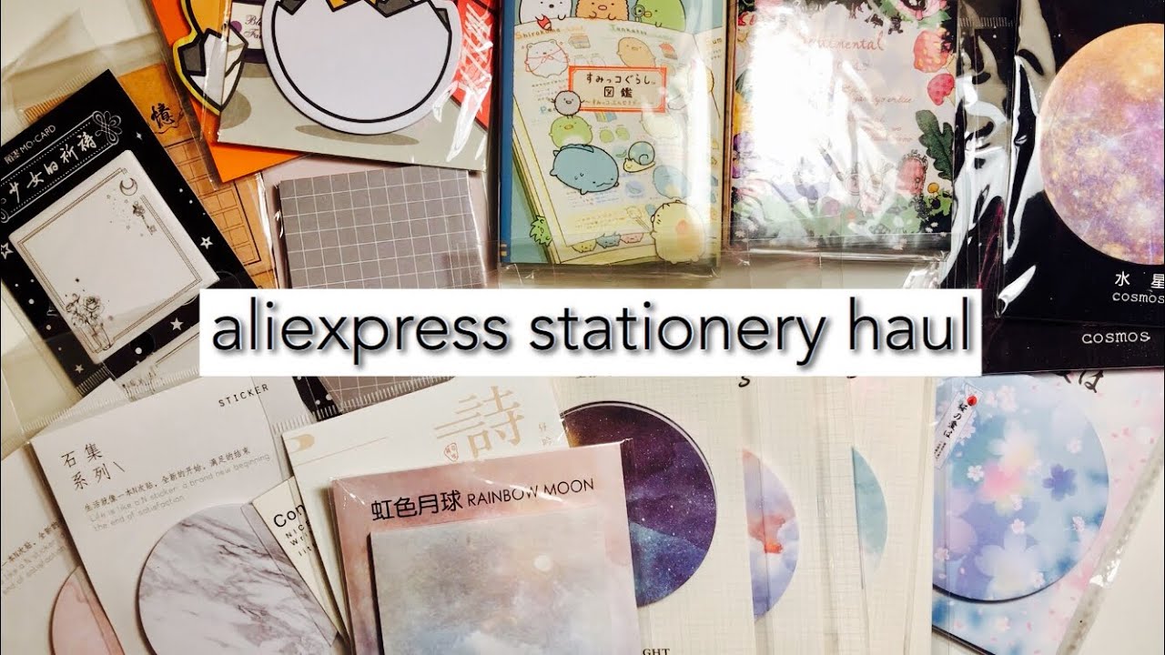 aliexpress stationery haul