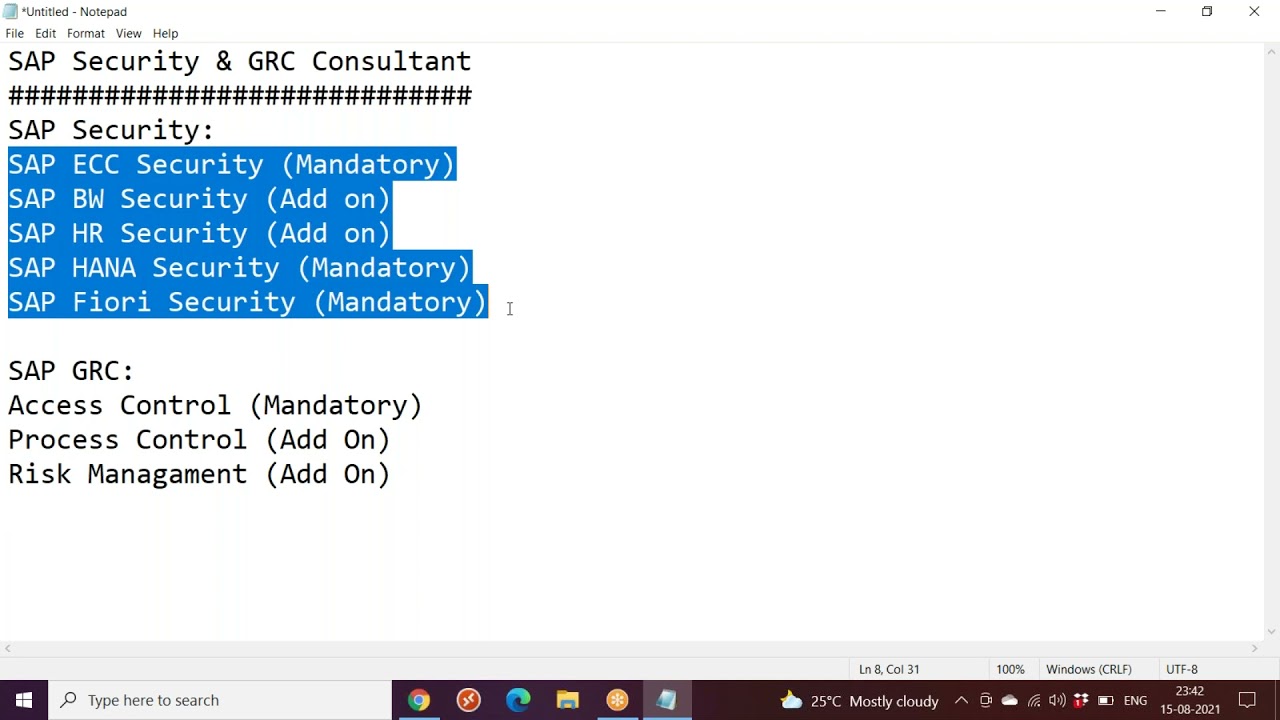 Что такое работа консультанта по безопасности SAP и GRC ???