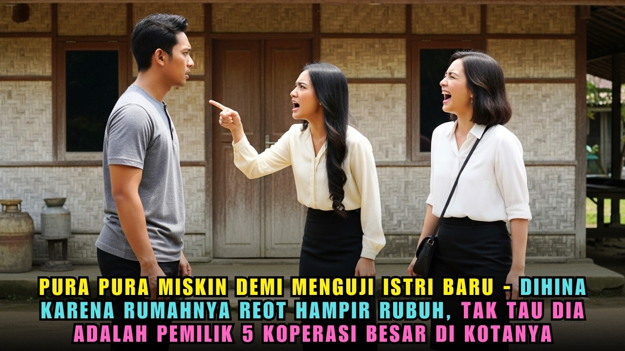 SUAMI PURA-PURA MISKIN DEMI UJI ISTRI BARU - DIHINA & DITINGGAL ISTRI, TAK TAU TERNYATA PRIA ITU..