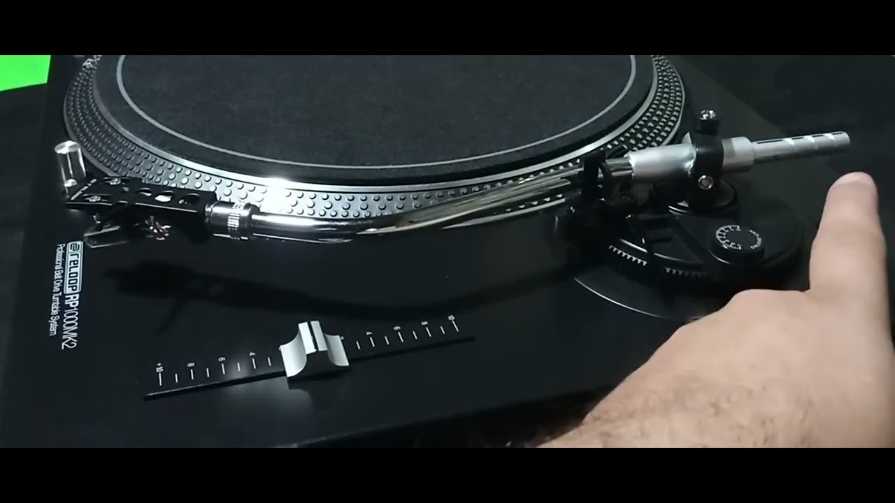 Como calibrar el peso y el anti skating en bandeja giradiscos.