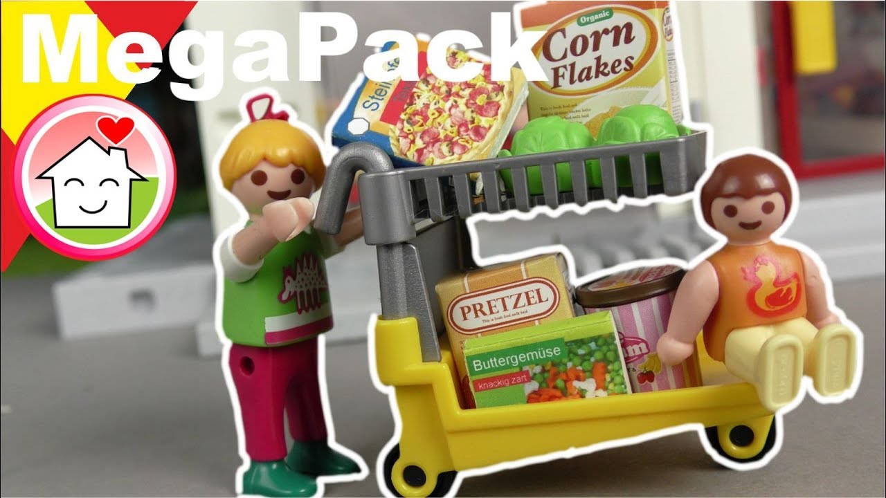 Playmobil en español De tiendas con la familia Hauser Playmobil Mega Pack - cine infantil