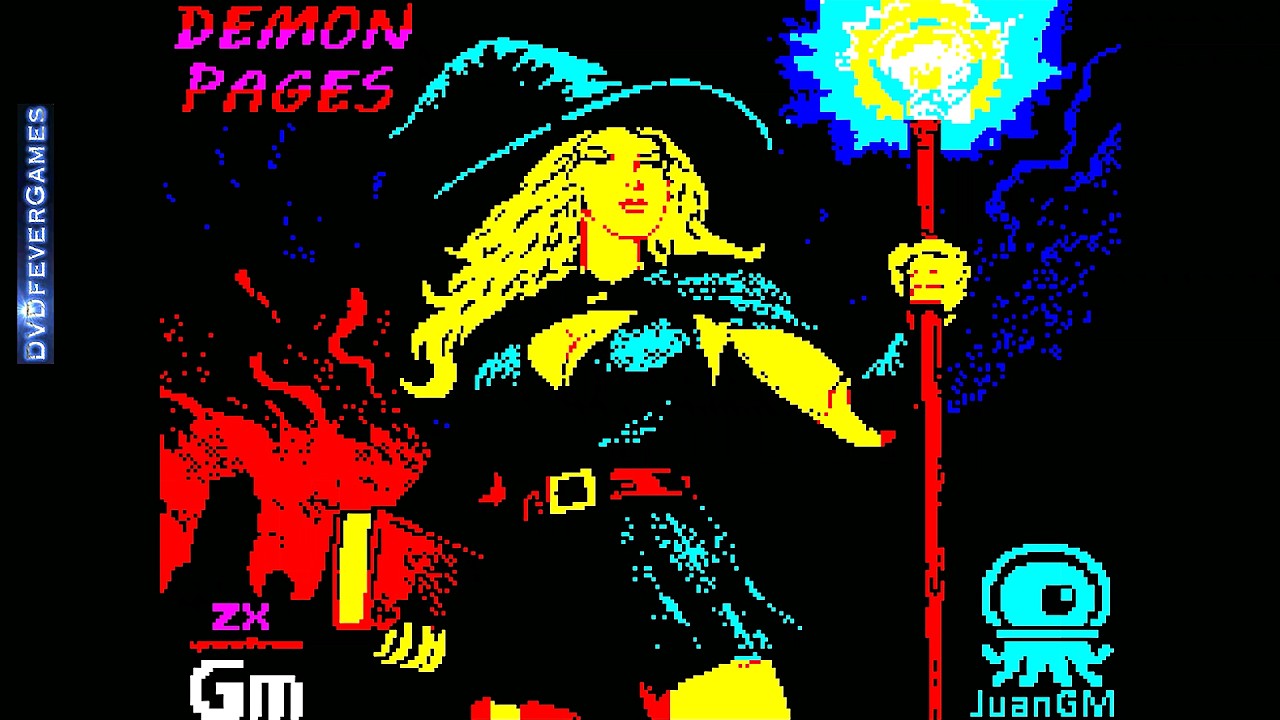 DEMON PAGES - 128k ZX Spectrum 2026 game! - DVDfeverGames