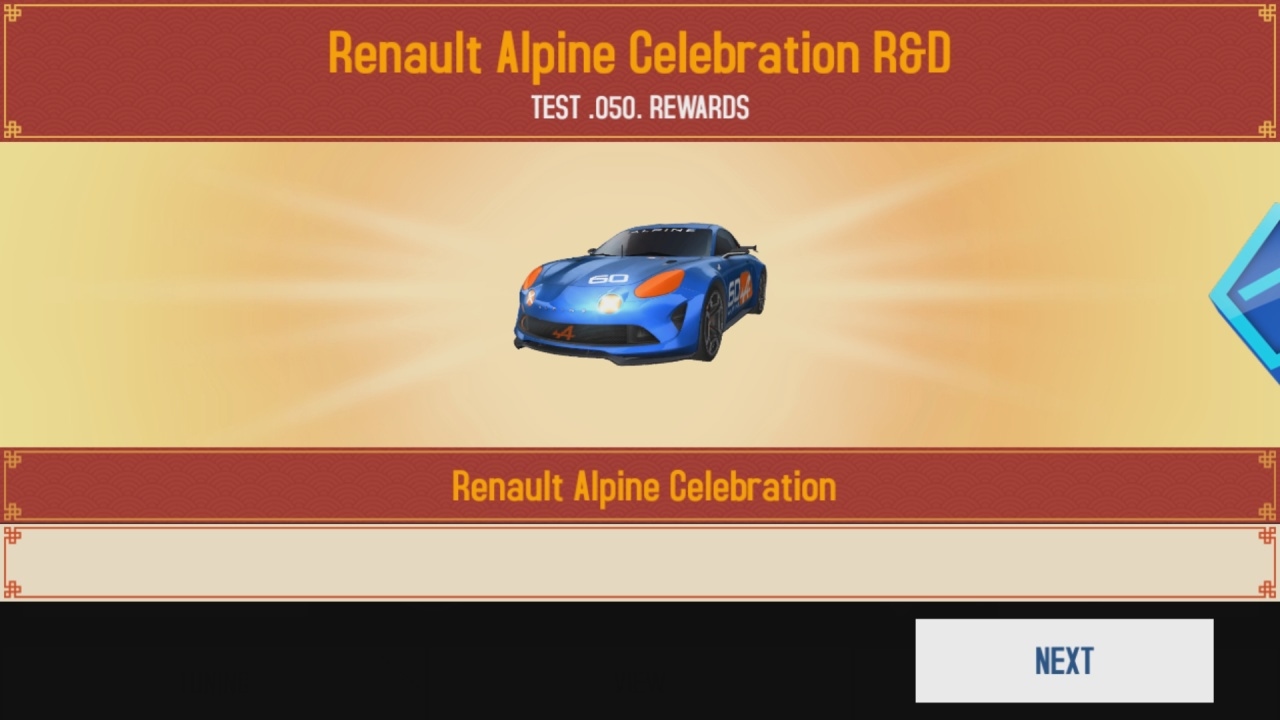 Asphalt 8: Unlocking the Renault Alpine Celebration