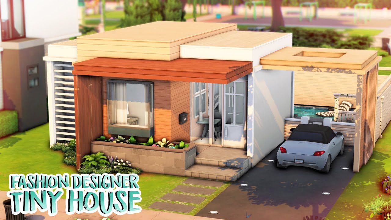 FASHION DESIGNER'S TINY HOUSE 👠 | The Sims 4 Speed Build
