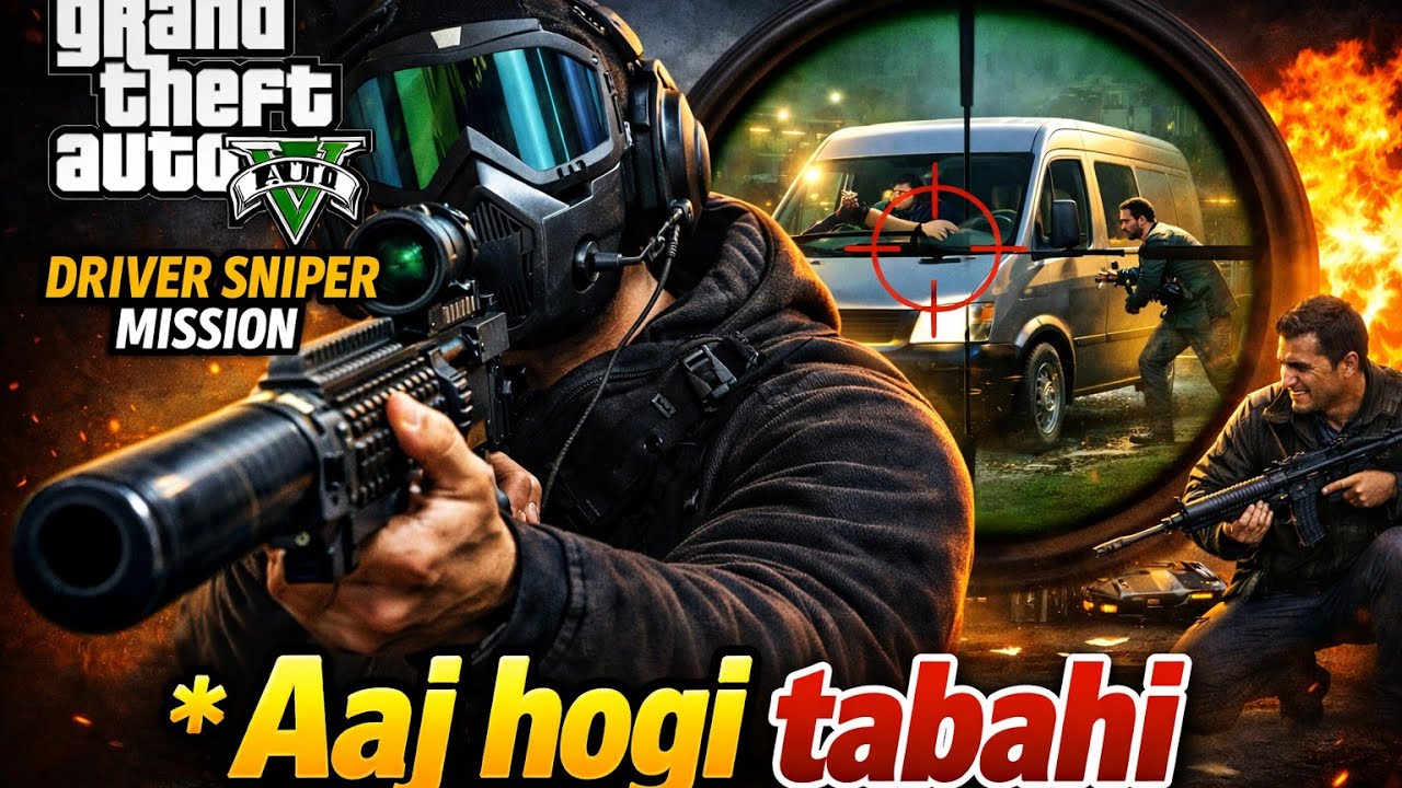 GTA 5 Sniper Mission: Ek Goli Aur Kaam Tamam! 🎯💥 | PS4 Gameplay Hindi 🎮
