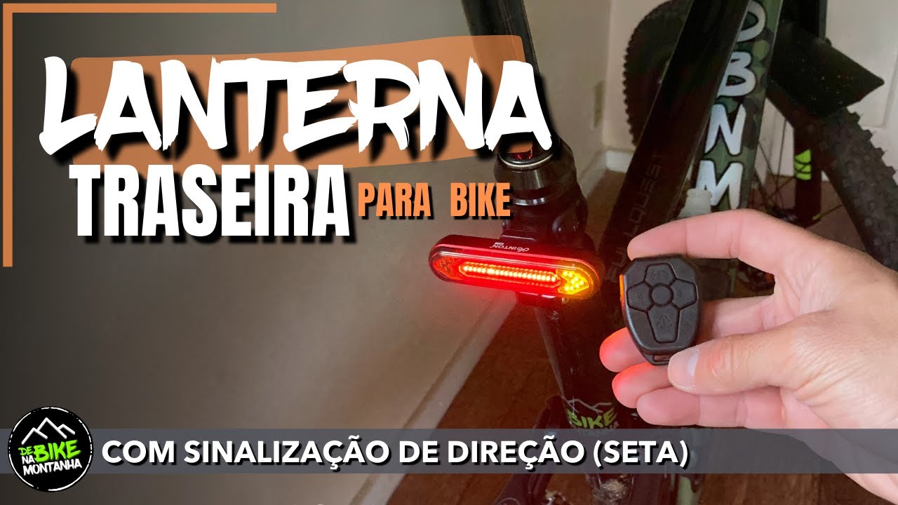 LANTERNA TRASEIRA PARA BIKE COM SETA