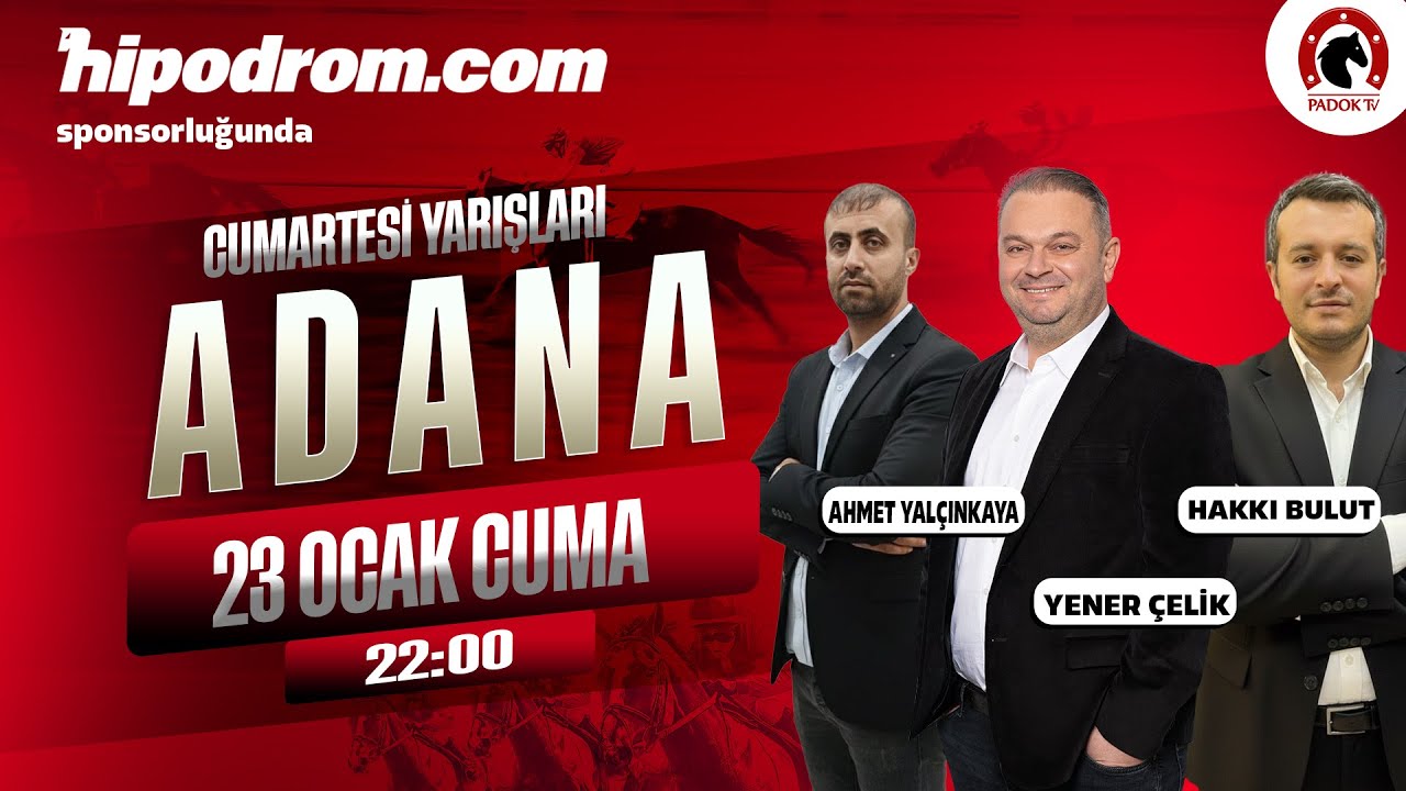 24 Ocak 2026 Adana At Yarşı Tahminleri // Yener &Ccedil;elik - Ahmet Yal&ccedil;ınkaya - Hakkı Bulut
