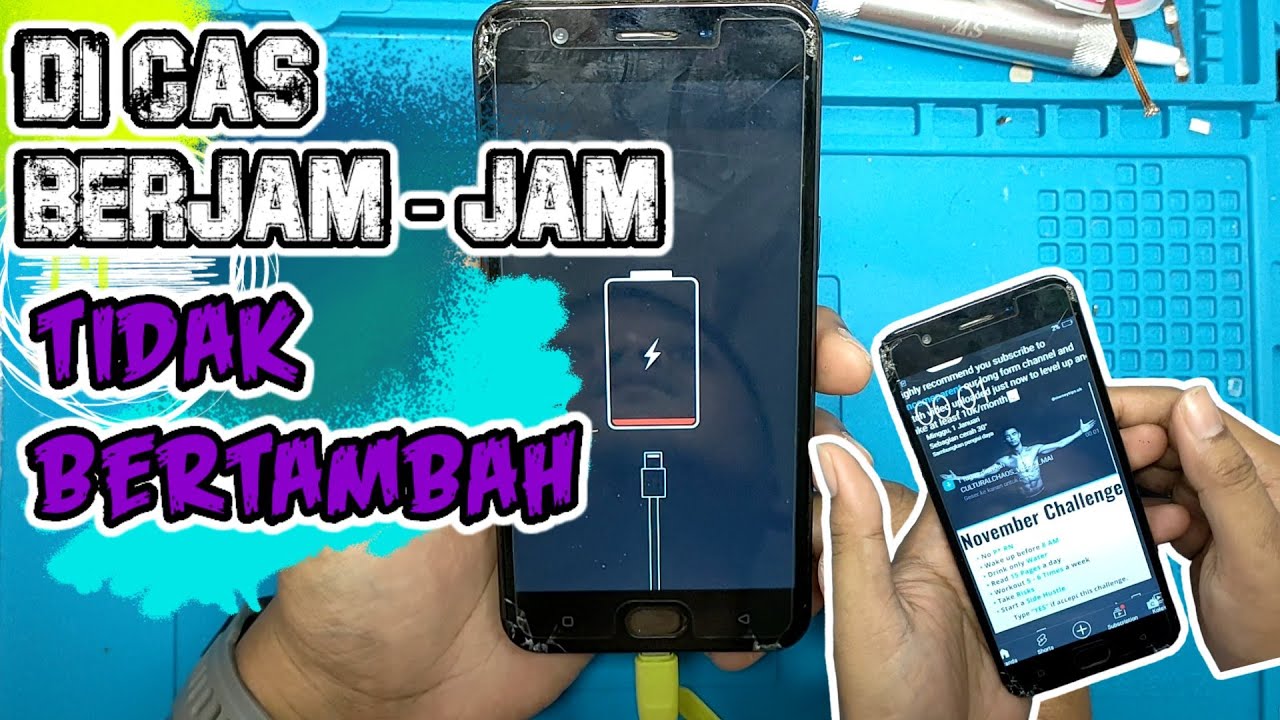 Cas HP Tidak Bertambah ‼ OPPO A57, Hanya muncul logo pengisian