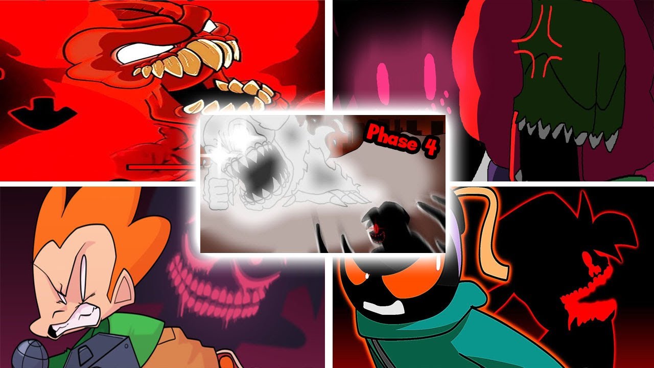 ALL Evil Boyfriend Vs PICO, Tricky [PHASE 3, 4 ], Whitty Animations FRIDAY NIGHT FUNKIN'