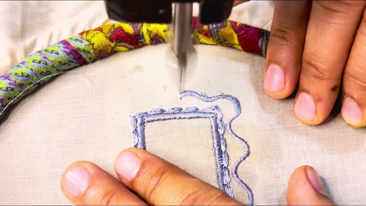 Beautiful neck design | embroidery design | machine embroidery design….