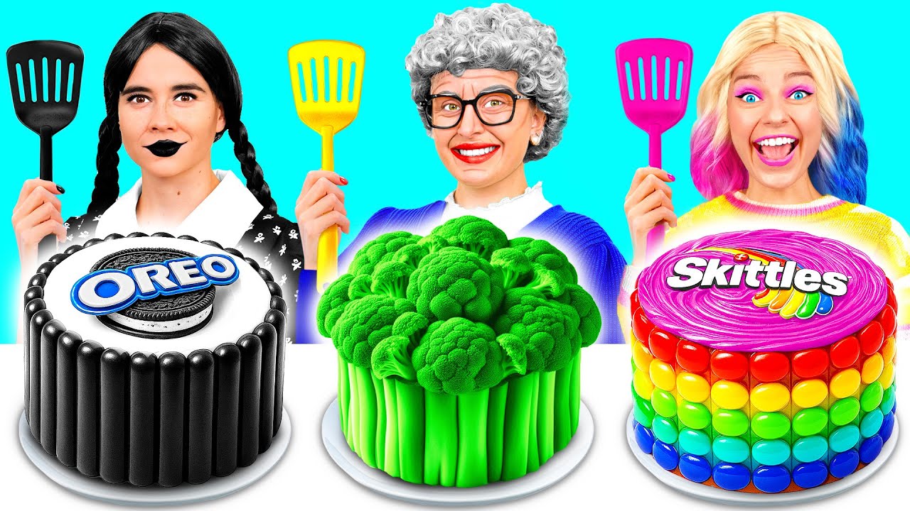 Wednesday vs Grandma Cooking Challenge | Funny Food Situations by Crazy DO