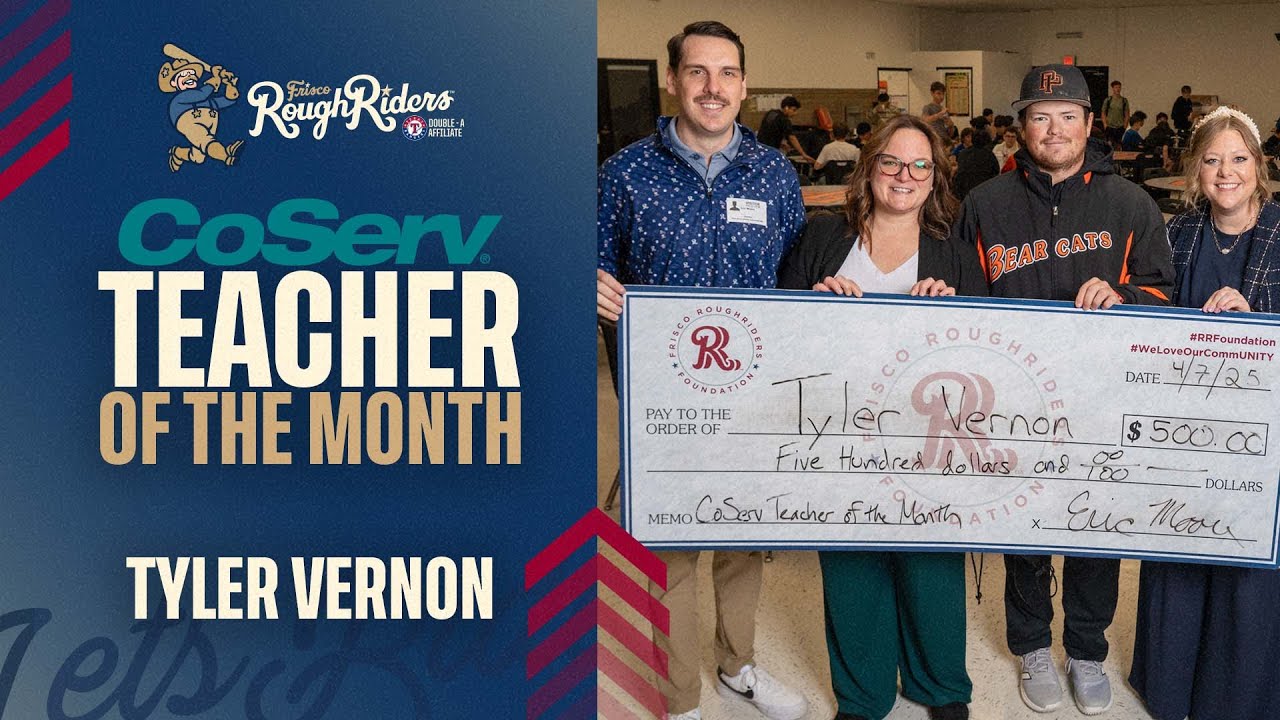 Tyler Vernon | 2025 Frisco RoughRiders CoServ Teacher of the Month