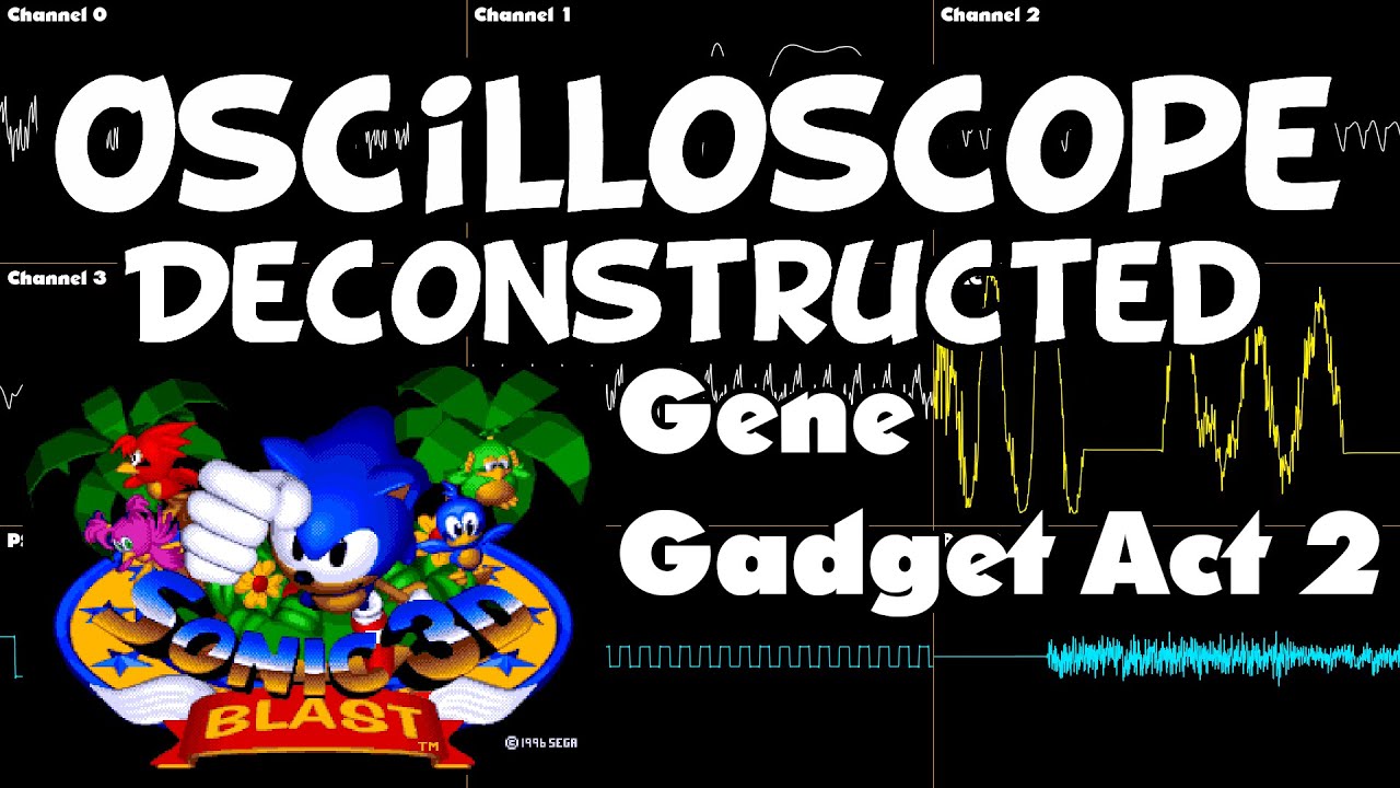 Sonic 3D Blast - Gene Gadget Zone Act 2 - Oscilloscope Deconstruction