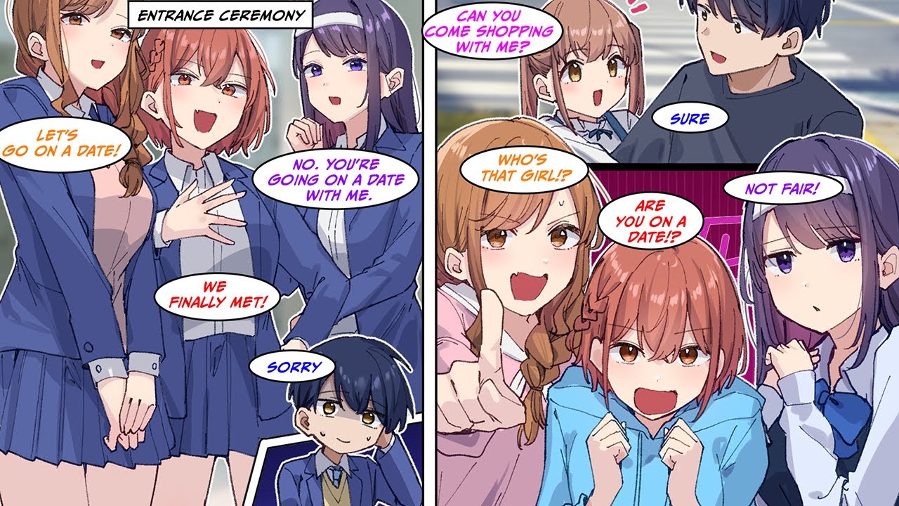 [Manga Dub] Right after entering high school, three beautiful girls asked me out