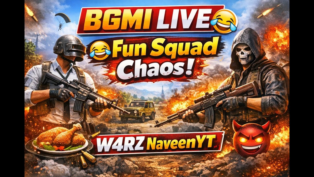 🔴 BGMI LIVE | Adurom, Thothaalum Siripom 😂| W4RZ NaveenYT