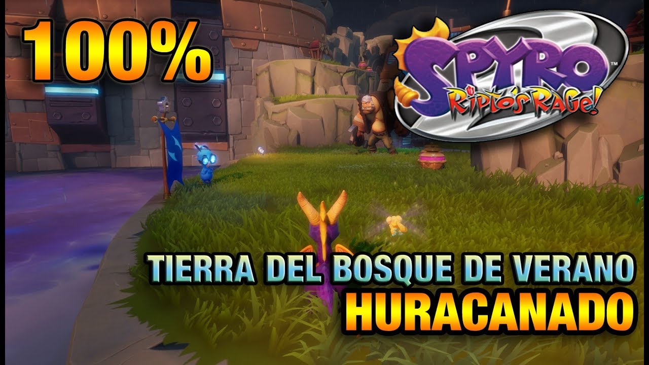 SPYRO 2 | 100% y TROFEOS de HURACANADO | TIERRA DEL BOSQUE DE VERANO | GEMAS, ORBES, TALISMAN