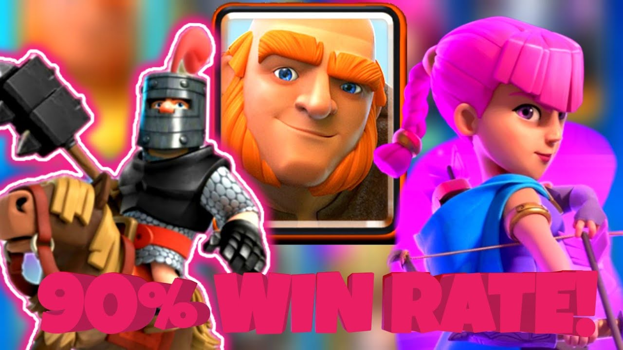 +2000 TROPHIES WITH THE NEW VERSION OF GIANT DOUBLE PRINCE! (TOP 500) - CLASH ROYALE