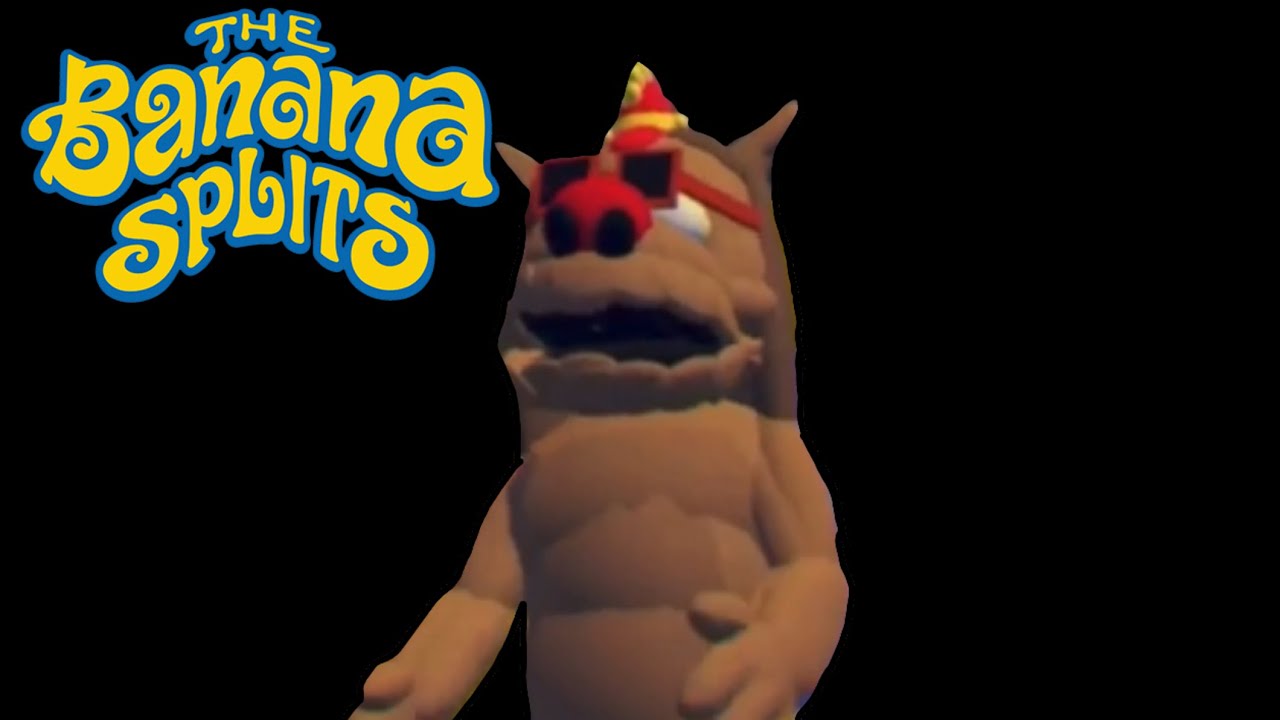 The Banana splits movie trailer in rec room