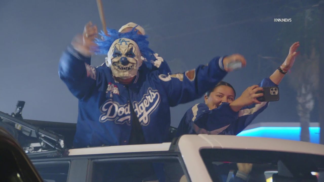 Dodgers Celebration Outside Ritchie Valens Park in Pacoima Part 4