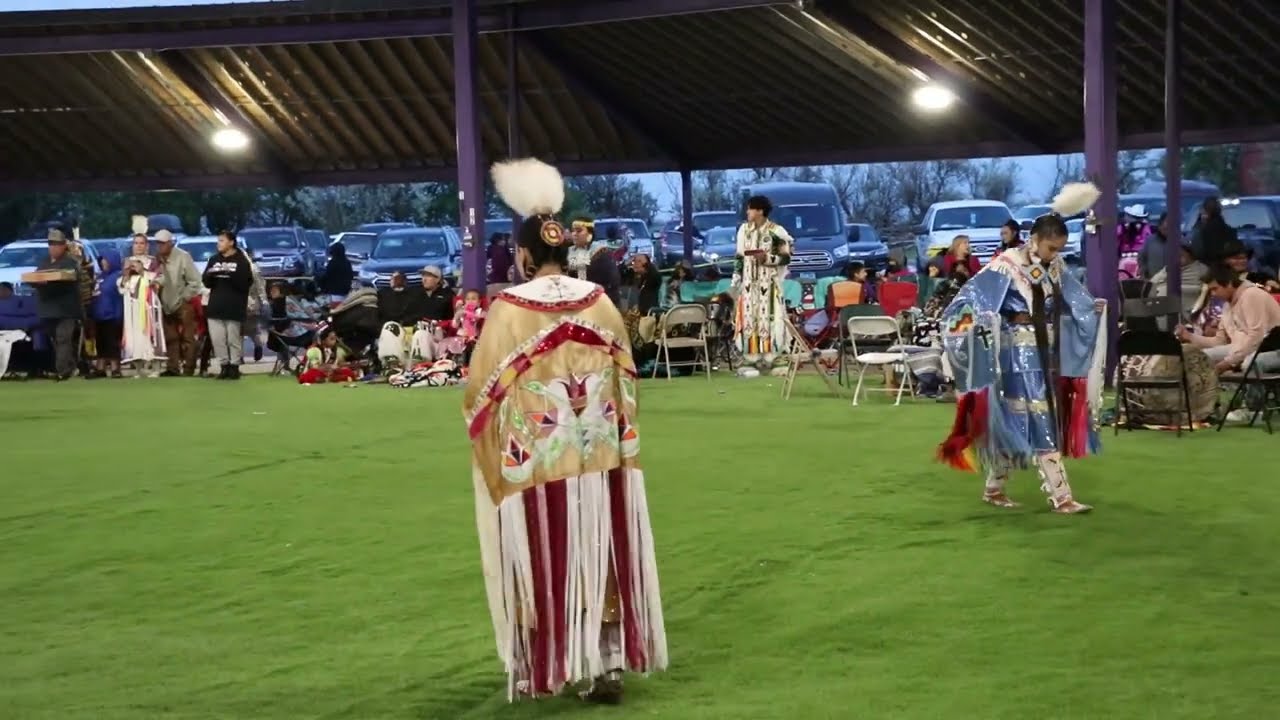Santee/Lucky Mound Powwow 2022, Saturday Night Live, Jr. Women's Fancy Shawl Contest...