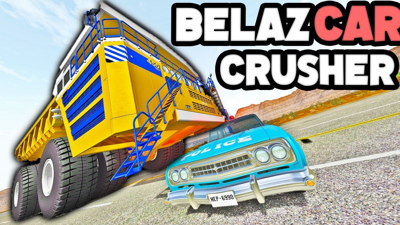 The ULTIMATE Car Crusher Returns! Crushing Traffic With HUGE DUMPTRUCK! - BeamNG Drive
