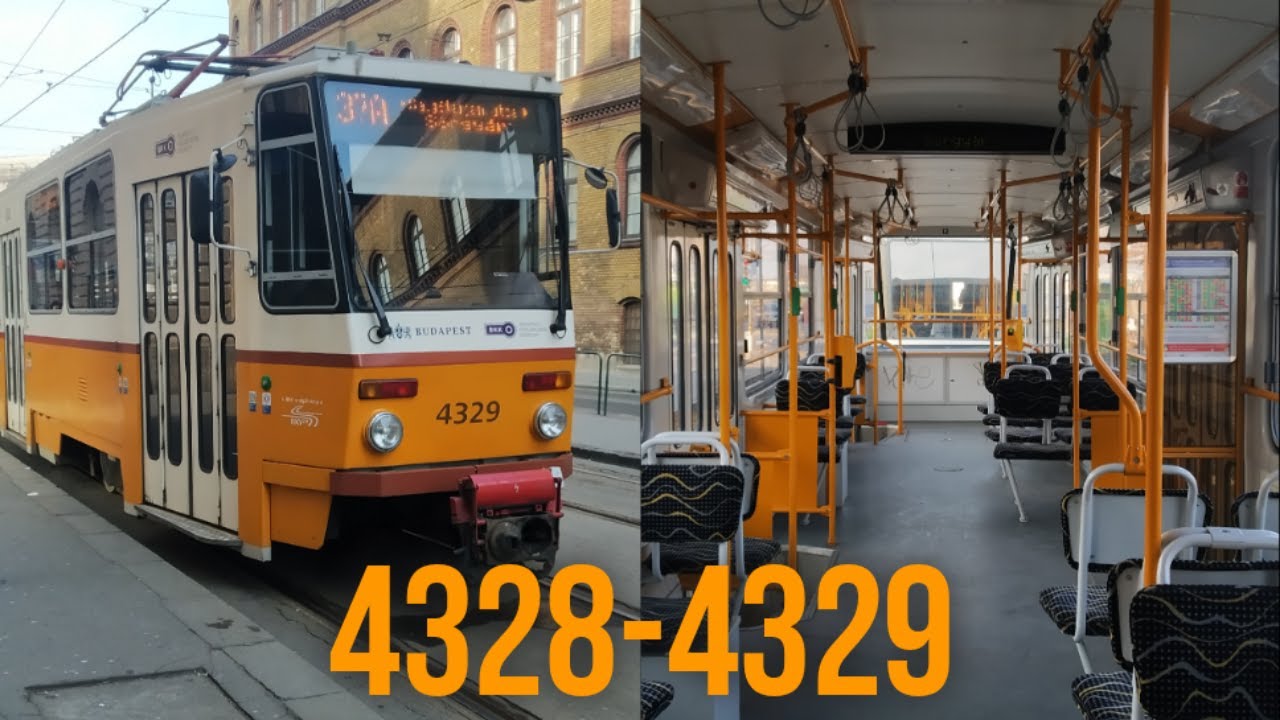 Budapest villamos Tátra T5C5K.2M (4328-4329) @37A