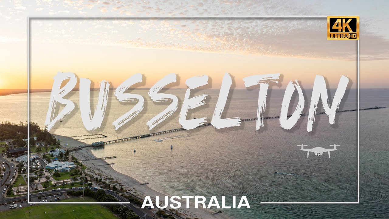 Australia🇦🇺- Busselton Jetty | Western Aussie | Inspired the train in Hayao Miyazaki | 4K 60p Drone