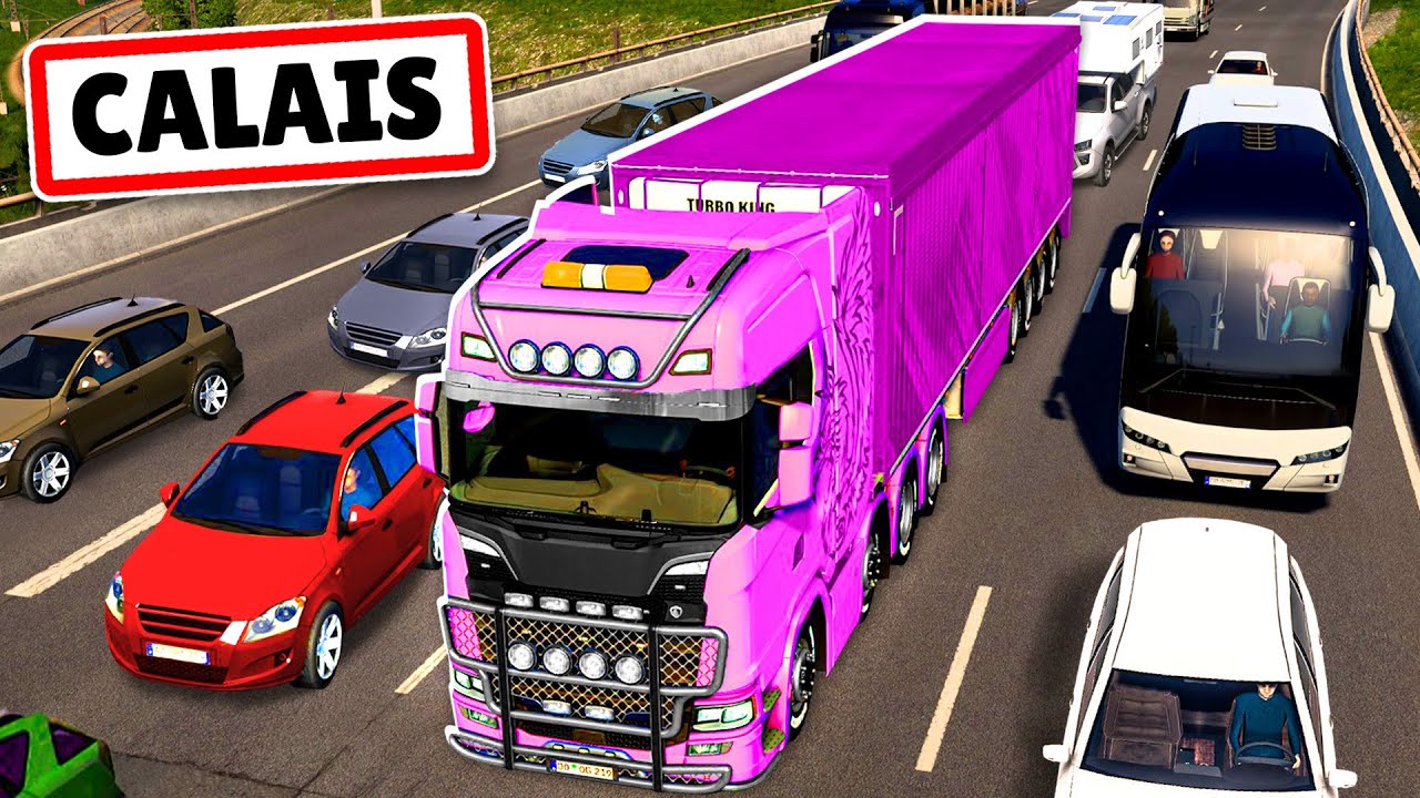 TOTALE CHAOS IN CALAIS !! | TruckerMP (ETS2)