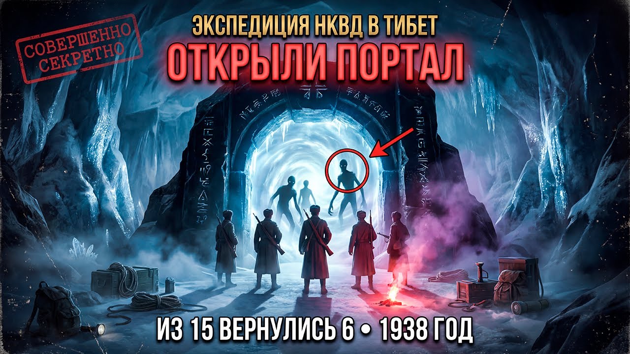 НКВД открыло портал в Тибете 1938: Из 15 человек вышли 6. Трое НЕ БЫЛИ ЛЮДЬМИ