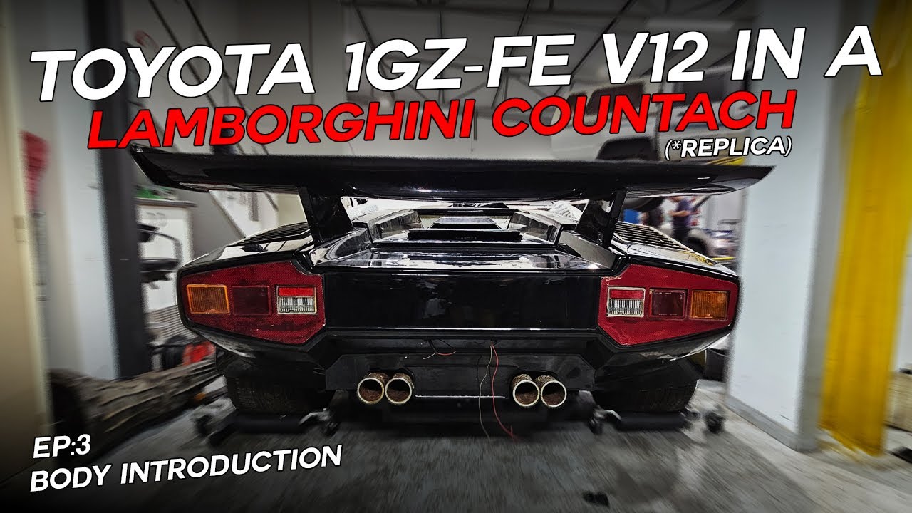 Building A Lamborghini Countach Replica With A 5L V12 Toyota 1GZ-FE - Ep: 3 (Body Introduction)