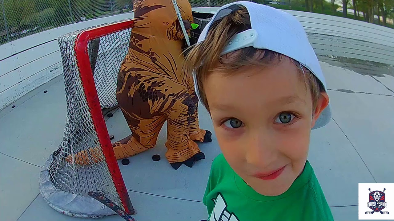 Dinosaur goalie Funny/Bloopers