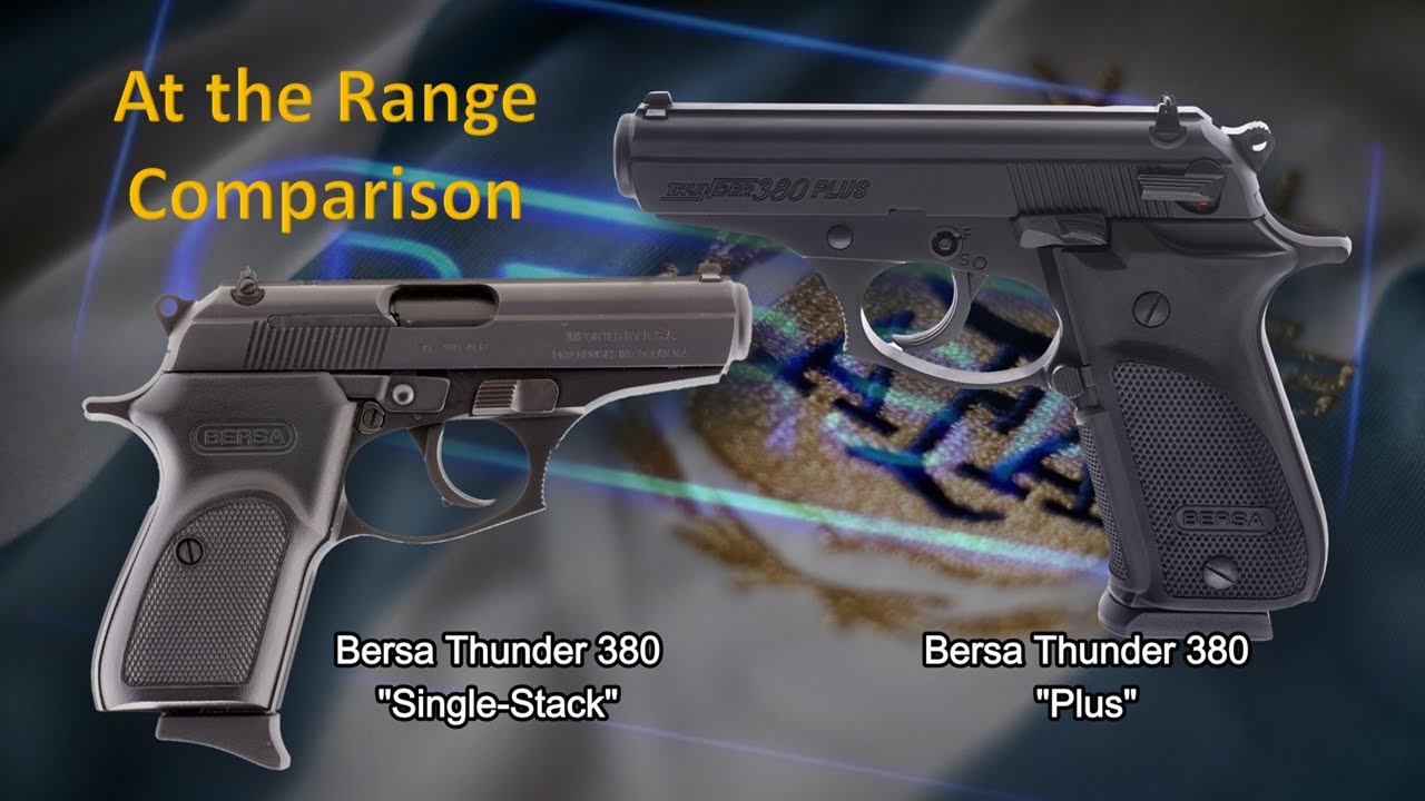 Сравнение пистолетов Bersa Thunder 380 и 380 Plus на стрельбище!