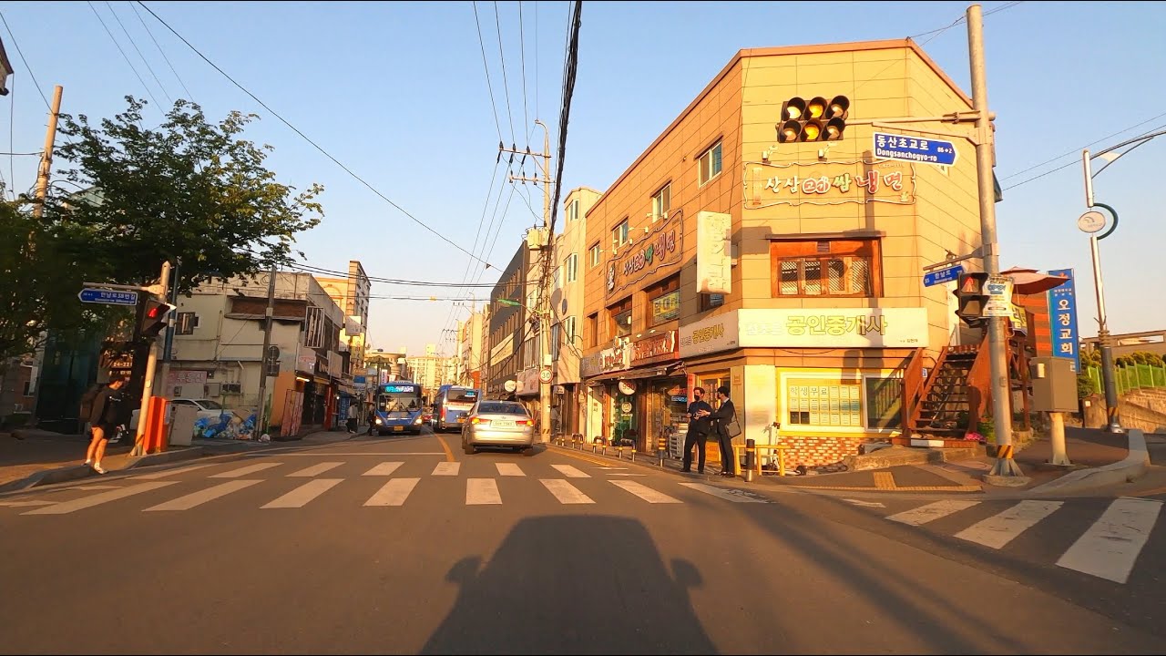 【Korea City Drive】 Daejeon 🚐 Middle Area To East - Evening Rush Hour, Early May