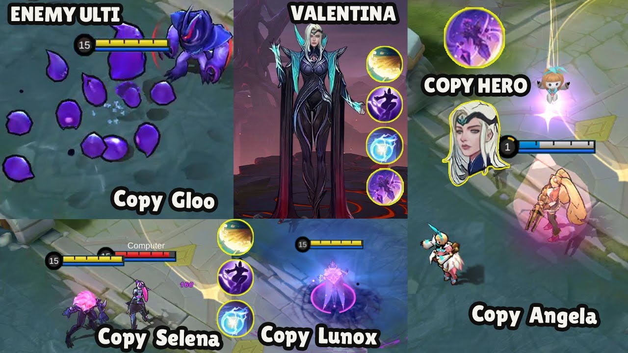 NEW HERO VALENTINA COPY ENEMY ULTIMATE SKILL GAMEPLAY MOBILE LEGENDS PART-2